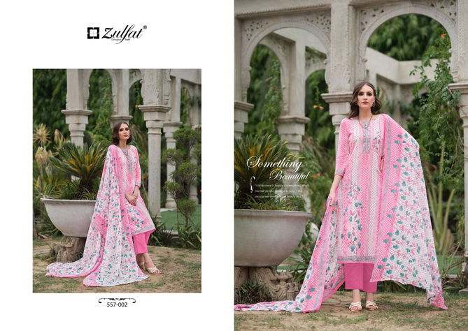 Nazrana Vol 3 By Zulfat Designer Printed Pure Cotton Dress Material Wholesale Online
